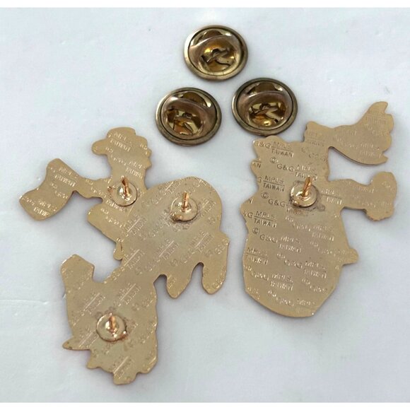 Vintage Odyssey of the Mind Montana Rodeo Clown Bull 3 Pin Lot Set - Picture 3 of 3